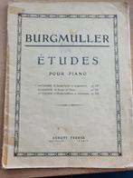 Burgmuller études pour piano, Musique & Instruments, Partitions, Piano, Utilisé, Enlèvement ou Envoi, Classique