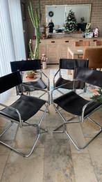 Regisseur stoelen in leder, Huis en Inrichting, Stoelen, Ophalen, Zo goed als nieuw