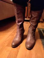 laarzen, Ophalen, Hoge laarzen, Bruin, Gedragen