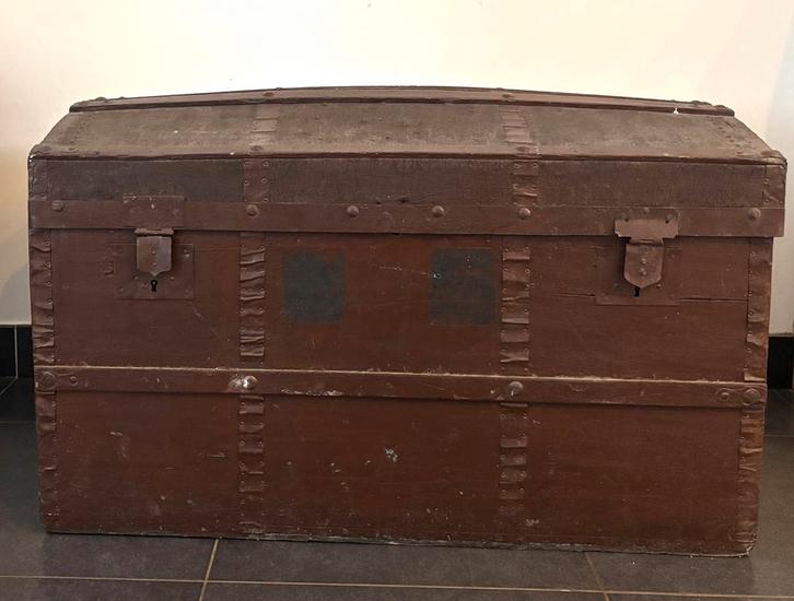 Antieke koffer - Emile Draps, Huis en Inrichting, Woonaccessoires | Kisten, Zo goed als nieuw, Ophalen