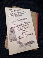 Bioscoopprogramma The Eldorado 1938 Sneeuwwitje Walt Disney, Ophalen of Verzenden, Walt disney