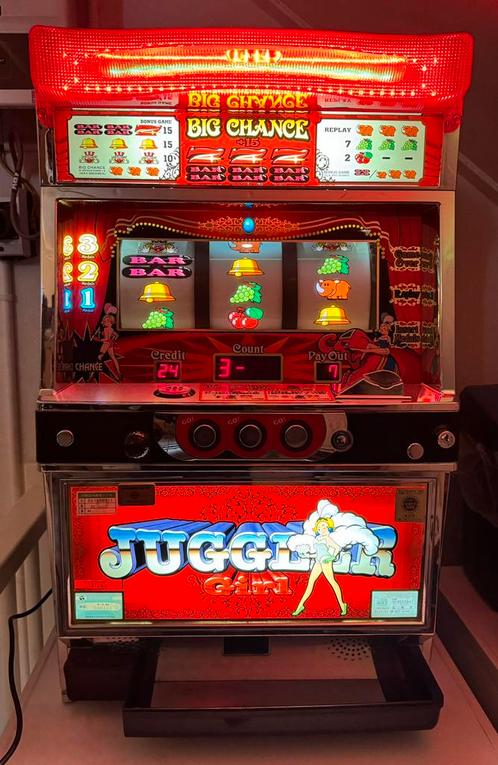 Kitac Juggler Girl Pachislo japanse gokkast, Collections, Machines | Machines à sous, Comme neuf, Enlèvement