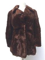 70s synthetische bontjas * Vintage * mantel, Kleding | Dames, Jassen | Winter, Ophalen of Verzenden, Gedragen, Maat 38/40 (M)