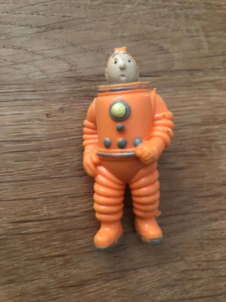 vintage Kuifje in ruimtepak uit de strip “Mannen op de maan”, Verzamelen, Poppetjes en Figuurtjes, Ophalen