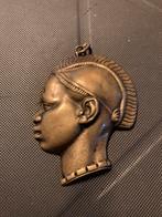 Pendentif tête d’africain - RARE, Overige materialen, Gebruikt, Ophalen of Verzenden, Overige kleuren