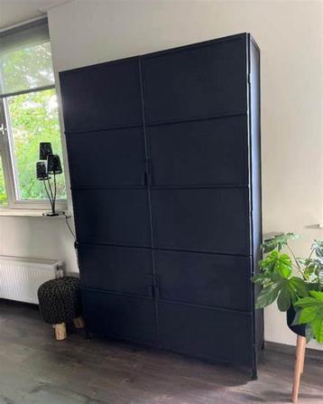 Opbergkast Industriële Metaal  130 cm speciale aanbieding beschikbaar voor biedingen