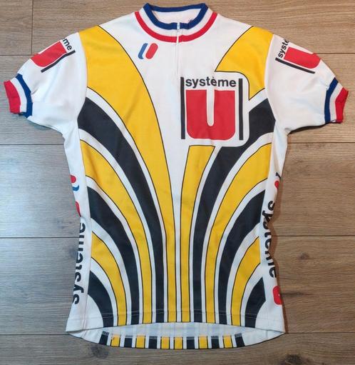 Vintage koerstrui wielershirt Système U Fignon, Sport en Fitness, Wielrennen, Zo goed als nieuw, Ophalen of Verzenden