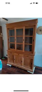 Dressoir teak mooi licht van kleur 3 schuifdeuren, Huis en Inrichting, Gebruikt, 100 tot 150 cm, 200 cm of meer, Teakhout