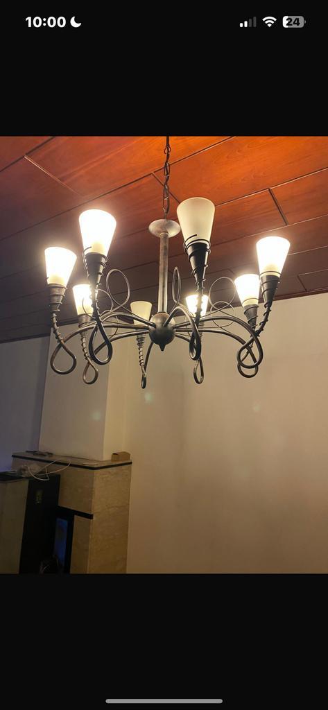 2x Luster te koop – €25 per stuk, Huis en Inrichting, Lampen | Kroonluchters, Zo goed als nieuw, Ophalen