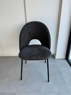 4 eetkamerstoelen grijs in zeer goede staat, Huis en Inrichting, Stoelen, Ophalen, Zo goed als nieuw, Vier, Stof