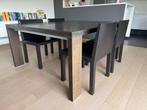 Tafel Cassina en 4 stoelen Arper, Huis en Inrichting, Ophalen