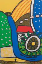 Clemens Briels - zeefdruk - Zomer in Limburg, Antiek en Kunst, Kunst | Litho's en Zeefdrukken, Ophalen of Verzenden