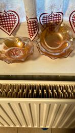 Lot de 4 coupelles en verre orangé, Maison & Meubles