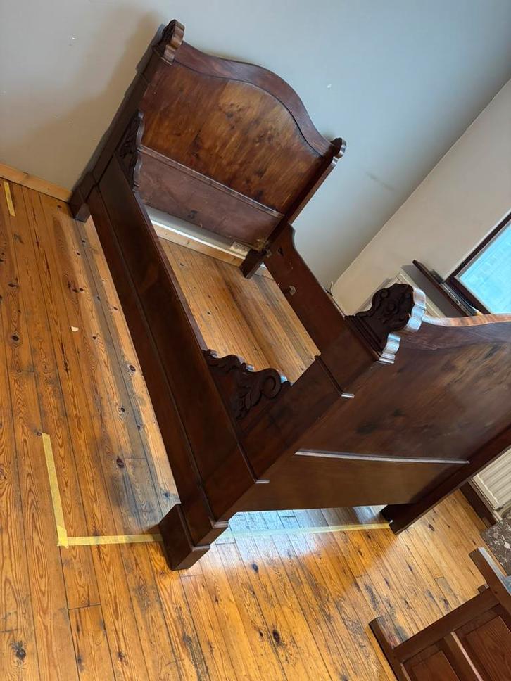 Antiek bed 120 x 190 cm in goede staat, Antiek en Kunst, Antiek | Meubels | Bedden, Ophalen