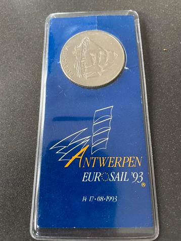 Antwerpen EUROSAIL 93 munt is niet meer verkrijgbaar beschikbaar voor biedingen