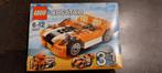 Lego Creator 3 in 1 : Oranje auto (31017), Ophalen of Verzenden, Zo goed als nieuw, Complete set, Lego