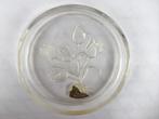 KRISTALLEN GLAS ONDERZETTERS VAL SAINT LAMBERT (BLOEMEN, Antiek en Kunst, Ophalen of Verzenden