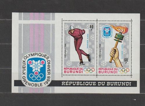Burundi 1967 Blok Olympische spelen te Grenoble **, Postzegels en Munten, Postzegels | Afrika, Postfris, Overige landen, Verzenden