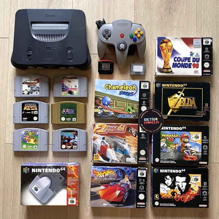 Nintendo 64-console + games, Games en Spelcomputers, Games | Nintendo 64, Zo goed als nieuw, Ophalen of Verzenden