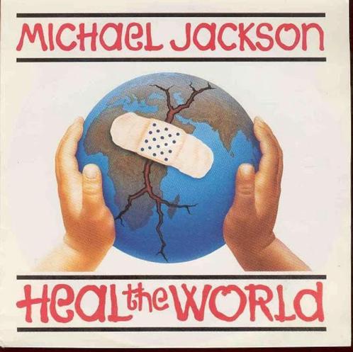 Michael Jackson - Heak the World / Ze maakt me wild, Cd's en Dvd's, Vinyl | Pop, Gebruikt, 1980 tot 2000, 10 inch, Ophalen of Verzenden