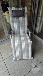 Ligstoel met kussen, Tuin en Terras, Ophalen, Zo goed als nieuw