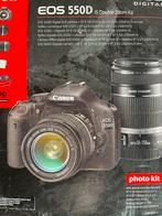 EOS 550D Digital SLR camera + 2 lenzen - ALS NIEUW, Ophalen, Zo goed als nieuw, Spiegelreflex, Canon