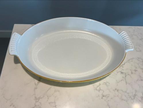 DRU gietijzeren ovenschaal 34 cm in uitstekende staat, Huis en Inrichting, Keuken | Potten en Pannen, Gebruikt, Koekenpan of Braadpan
