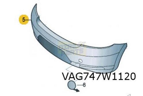 Volkswagen Beetle (7/11-7/16) Achterbumper (PDC) (GRU) Origi, Auto-onderdelen, Carrosserie, Bumper, Volkswagen, Achter, Nieuw