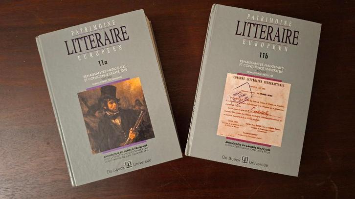 Patrimoine Littéraire Européen 11a et 11b, Livres, Littérature, Utilisé, Belgique, Enlèvement