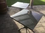Zware  marmeren terrastafels, Tuin en Terras, Ophalen, Zo goed als nieuw