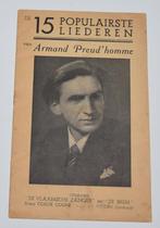 Boekje Armand Preud'homme / 15 populairste liederen, Artiste ou Compositeur, Utilisé, Envoi