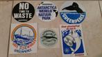 Lot 6 stickers Greenpeace walvis, Verzamelen, Stickers, Bedrijf of Vereniging, Ophalen of Verzenden, Zo goed als nieuw