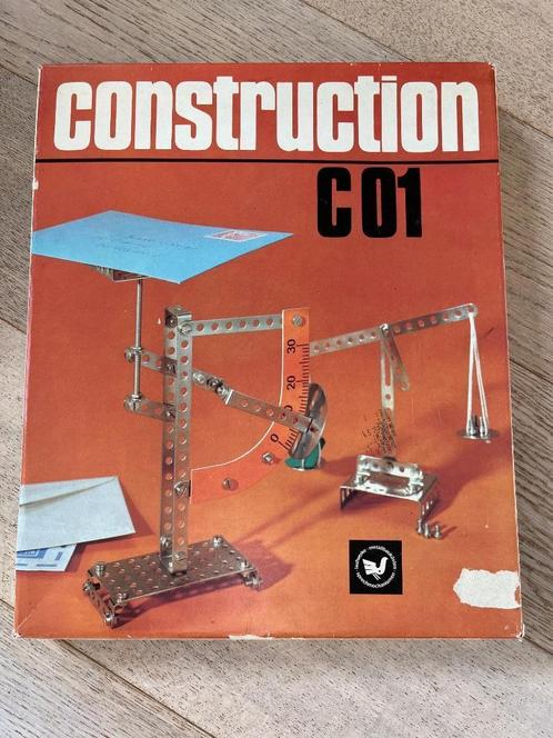Vintage bouwdoos Construction C01 - mechanica, Kinderen en Baby's, Speelgoed | Educatief en Creatief, Zo goed als nieuw, Bouwen