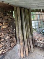 16 houten, ronde , geïmpregneerde palen, Ophalen, Gebruikt, Palen