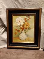 Schilderij J. Lapage - bloemenvaas, Antiek en Kunst, Kunst | Schilderijen | Klassiek, Ophalen