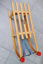 klassieke slee (slee) in gelakt hout, metalen glijders., Ophalen, Gebruikt, Hout