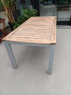 Tafel met houten oppervlak, Tuin en Terras, Tuintafels, Ophalen, Gebruikt