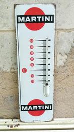 Thermomètre en émail MARTINI 1958, Utilisé, Enlèvement ou Envoi, Panneau publicitaire