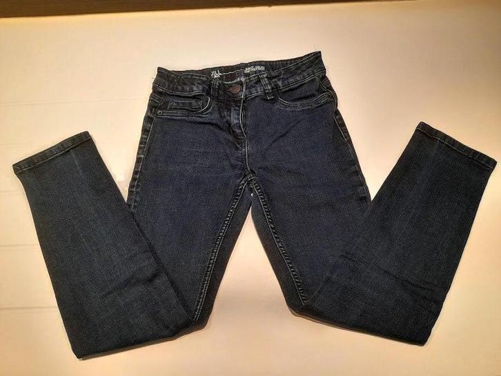 JBC - donkerblauwe jeans slim fit – meisje 10 jaar (140), Kinderen en Baby's, Kinderkleding | Maat 140, Zo goed als nieuw, Meisje