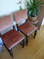 2 antieke stoelen, Huis en Inrichting, Stoelen, Twee, Gebruikt, Hout, Ophalen