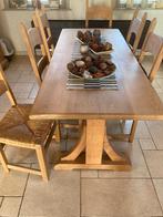 eiken eetplaats, Ophalen, Gebruikt, 4 tot 6 stoelen