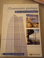 Grammaire pratique de la communication, Livres, Comme neuf, Secondaire, Enlèvement, De boeck
