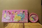 Canvas en Klok Princess, Ophalen, Zo goed als nieuw, Wanddecoratie