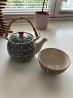 Théière Laos en porcelaine 800 ml + bol, Nieuw, Porselein