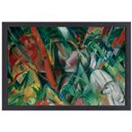 Sous la pluie - Toile Franz Marc + cadre de cuisson 70x50cm, Maison & Meubles, Accessoires pour la Maison | Décorations murale