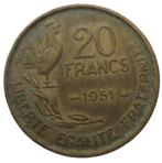 FRANCE. 20 francs Guiraud 1951 - Pièce non nettoyée, Enlèvement ou Envoi, France, Monnaie en vrac