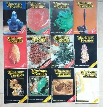 Lot 12 revues Minéraux & Fossiles années 80-90