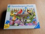 nr.69- Puzzel: bij het vogelbadje - 500 stukjes, Ophalen of Verzenden, 500 t/m 1500 stukjes, Nieuw, Legpuzzel