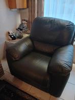 Buffel lederen salon 1 en 3 zit, Huis en Inrichting, Ophalen, 100 tot 125 cm, Driepersoons, Leer