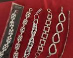 lot fantasie armbanden, Handtassen en Accessoires, Armbanden, Ophalen of Verzenden, Zo goed als nieuw, Zilver, Overige materialen
